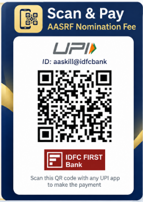 AASRF IDFC FIRST Bank payment QR code